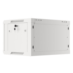 LANBERG RACKOVÁ SKRIŇA 19'' PRO MONTÁŽ NA STENU 6U/600X450 PRO VLASTNÚ MONTÁŽ S KOVOVÝMI DVERAMI ŠEDÁ