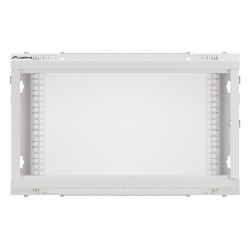 LANBERG RACKOVÁ SKRIŇA 19'' PRO MONTÁŽ NA STENU 6U/600X450 PRO VLASTNÚ MONTÁŽ S KOVOVÝMI DVERAMI ŠEDÁ