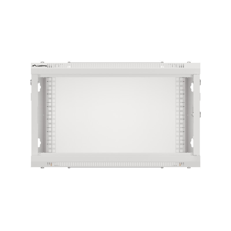 LANBERG RACKOVÁ SKRIŇA 19'' PRO MONTÁŽ NA STENU 6U/600X450 PRO VLASTNÚ MONTÁŽ S KOVOVÝMI DVERAMI ŠEDÁ