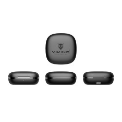 Bezdrôtové Bluetooth slúchadlá Viking V49/BT/Bezdrôt/Čierna