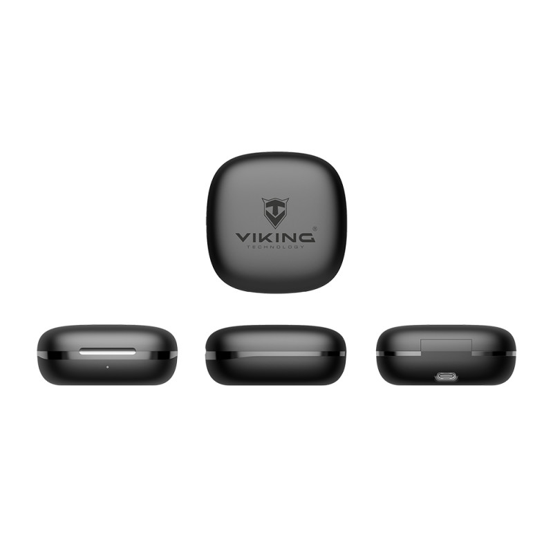 Bezdrôtové Bluetooth slúchadlá Viking V49/BT/Bezdrôt/Čierna
