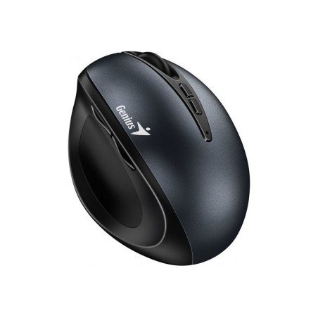 Genius Ergo 8300S/Vertikálna/Optická/Pre pravákov/1 600 DPI/Bezdrôtová USB/Čierna-šedá