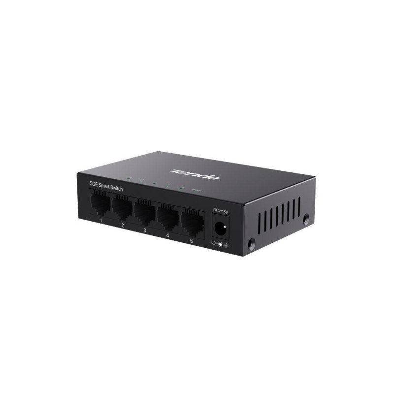 Tenda TEG2205D Websmart L2 cloud managed switch, 5x 10/100/1000 Mbps, Kov, Fanless - bez ventilátorov