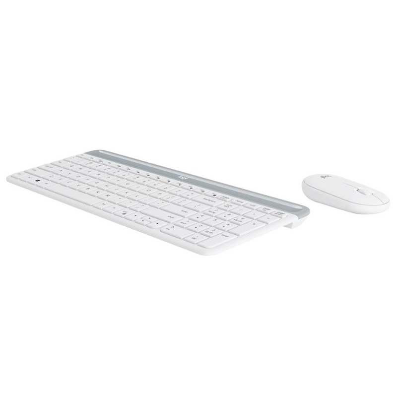 PROMO set Logitech slim Wireless MK470 - white, US