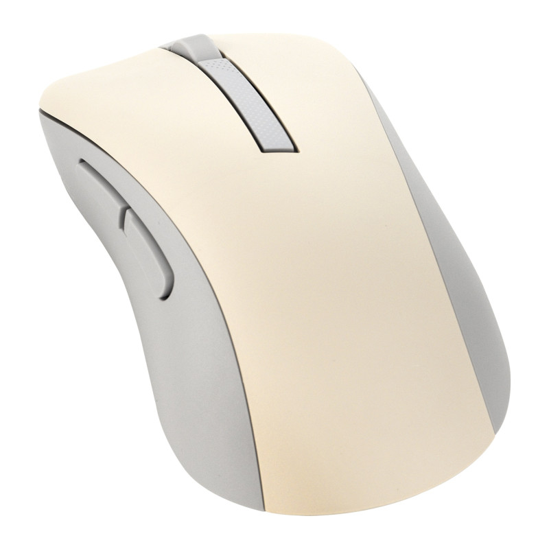 ASUS Wireless Mouse MD102/Kancelárska/Optická/Pre pravákov/1 600 DPI/USB+BT/Béžová