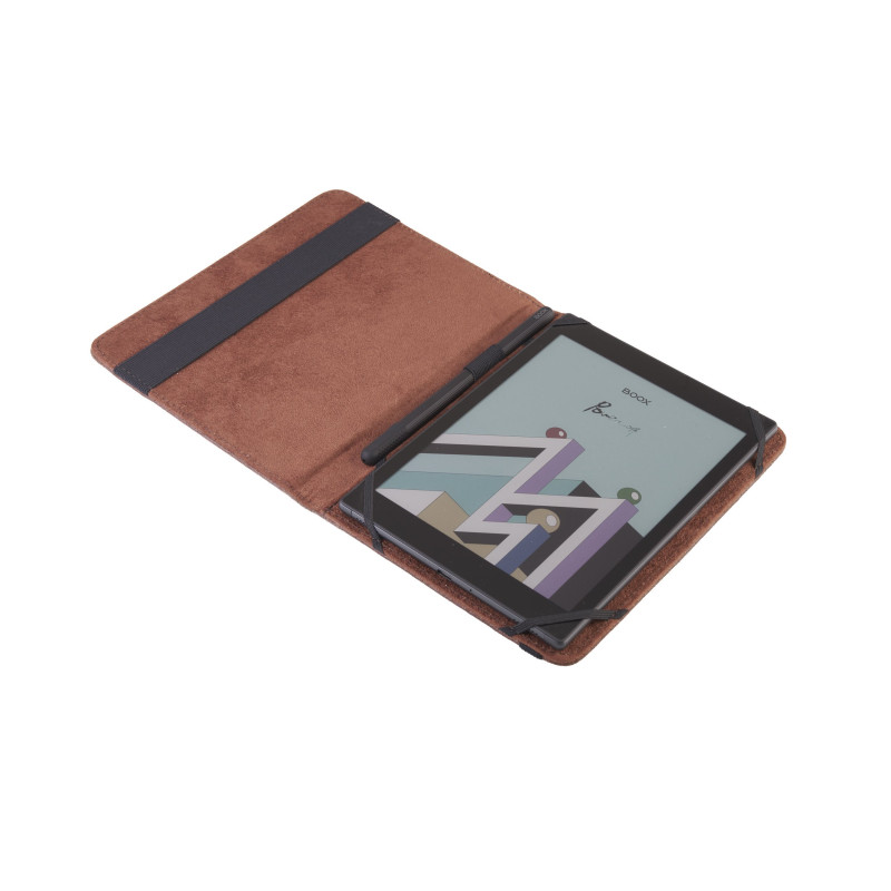 C-TECH PROTECT puzdro z pravej kože pre 8'' zariadenie, RLC-01, hnedé (Pocketbook Inkpad 3/4, Onyx Boox