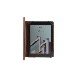 C-TECH PROTECT puzdro z pravej kože pre 8'' zariadenie, RLC-01, hnedé (Pocketbook Inkpad 3/4, Onyx Boox