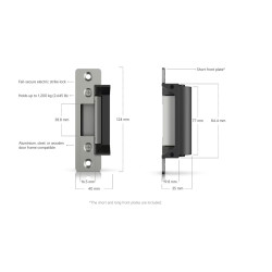 Ubiquiti UACC-Lock-Strike-Secure-15mm, UniFi Access Fail-Secure Strike Lock 15mm