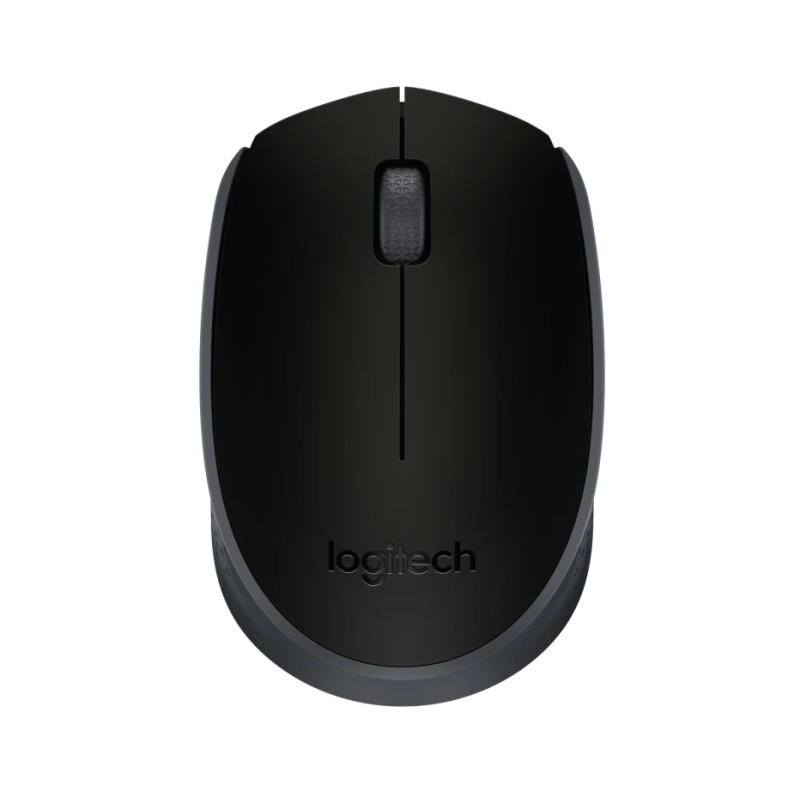 Logitech M171/Cestovná/Optická/1 000 DPI/Bezdrôtová USB/Čierna-šedá
