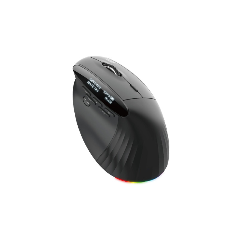 Acer Smart Fit/Vertikálna/Optická/Pre pravákov/8 000 DPI/USB+BT/Čierna