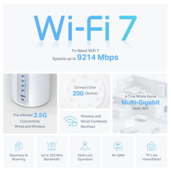 TP-link Wifi7 home mesh Deco BE65(3-pack)