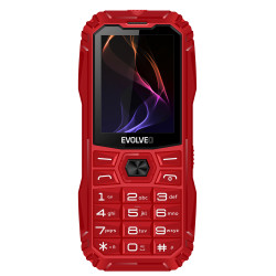 EVOLVEO MaxPhone A1, tlačidlový Dual SIM telefón, červený