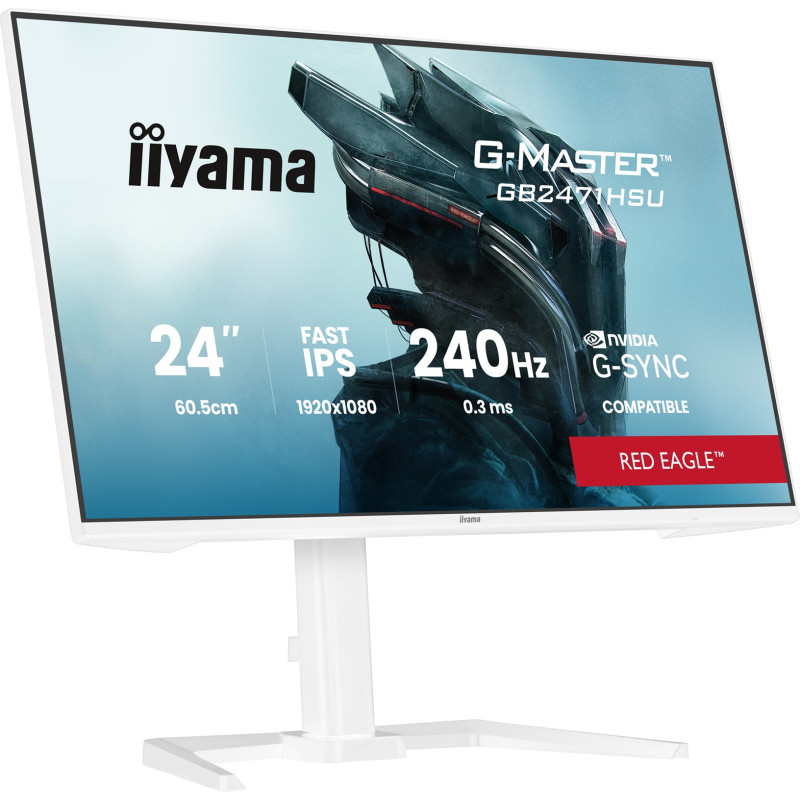 iiyama G-Master/GB2471HSU-W1/23,8''/IPS/FHD/240Hz/0,3ms/Biela/3R