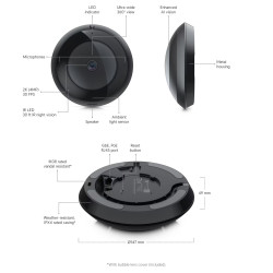 Ubiquiti UVC-AI-360, UniFi Protect AI 360, čierna