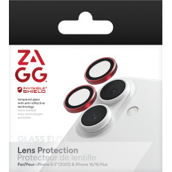 ZAGG Ochranná čočka Premium pre Apple iPhone 17/16/16+ - červená