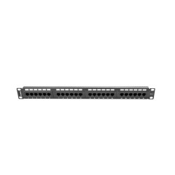 LANBERG PATCH PANEL 24 PORTOV 1U 19'' CAT.6 UTP ČIERNY