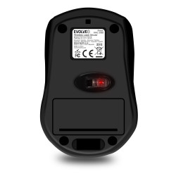 EVOLVEO WML-306B/Cestovná/Laserová/1 600 DPI/Bezdrôtová USB/Čierna