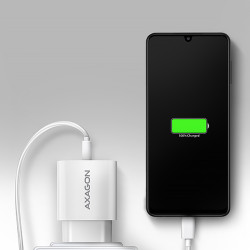 AXAGON ACU-QC18W, nabíjačka do siete 18W, 1x port USB-A, QC3.0/AFC/Apple, biela