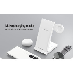 Nillkin PowerTrio 3v1 Bezdrôtová Nabíjačka pre Huawei Watch White