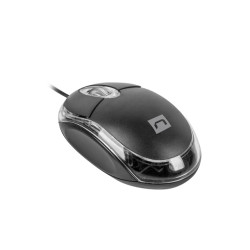 Natec optická myš VIREO 2/1000 DPI/Kancelárska/Optická/1 000 DPI/Drôtová USB/Čierna