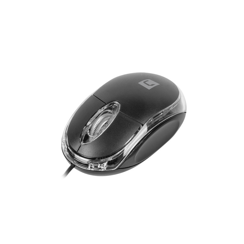 Natec optická myš VIREO 2/1000 DPI/Kancelárska/Optická/1 000 DPI/Drôtová USB/Čierna