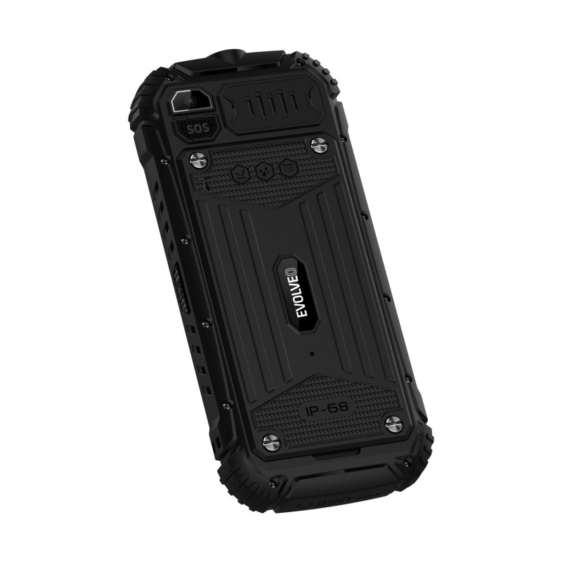 EVOLVEO StrongPhone Q1, IP68 odolný Dual SIM telefón, 2,4'' LCD, 1800mAh, čierny