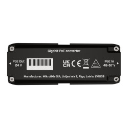 MikroTik GPOE-CON-mini, 48 to 24V 10/100/1000Mbps PoE converter 802.3af a 802.3at PoE, outdoor