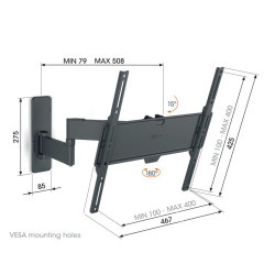 VOGELS - Vogel's TVM1443, TV rameno s 3 kĺbmi pre displeje 32-65'', 25 kg