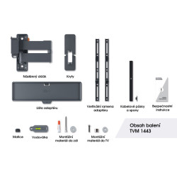 VOGELS - Vogel's TVM1443, TV rameno s 3 kĺbmi pre displeje 32-65'', 25 kg