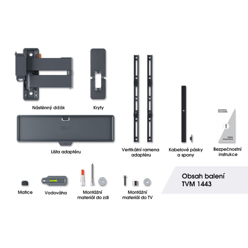 VOGELS - Vogel's TVM1443, TV rameno s 3 kĺbmi pre displeje 32-65'', 25 kg