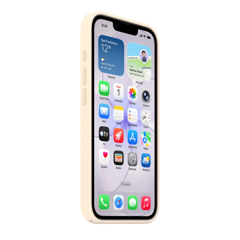APPLE - iPhone 17e Silicone Case with MS – Vanilla / SK