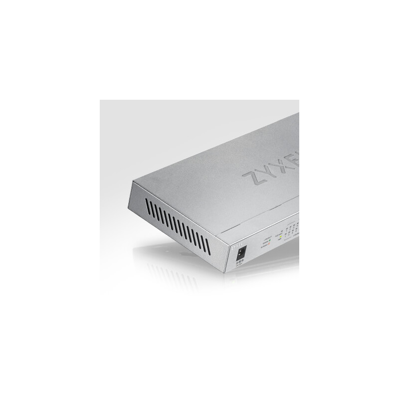 Zyxel GS1008-HP, 8 Port Gigabit PoE+ unmanaged desktop Switch, 8 x PoE, 60 Watt