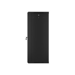 LANBERG 19'' RACKOVÁ SKRIŇA PRO MONTÁŽ NA STENU 22U/600X450 (FLAT PACK) S PROSKLENÝMI DVERMI ČIERNA V2