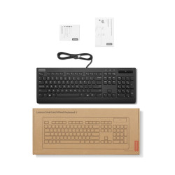 Lenovo Smartcard Wired Keyboard II AI-US Euro/Drôtové USB-A/US/Čierna