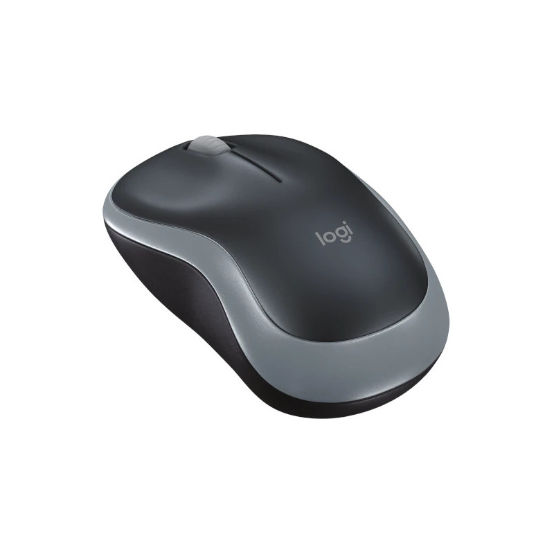 Logitech M185/Kancelárska/Optická/1 000 DPI/Bezdrôtová USB/Šedá