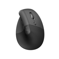 Logitech Lift/Vertikálna/Optická/Pre pravákov/4 000 DPI/USB+BT/Grafitová