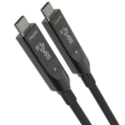 PremiumCord USB-C kábel Gen2 AOC DP1.4, 5m