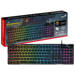 Genius GX Gaming Scorpion K7/Drôtová USB/ CZ- SK layout/Čierna