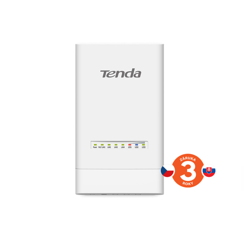 Tenda OS3 Outdoor CPE 5 GHz WiFi AC900, 867Mb/s, 4x LAN, 12 dBi, IP65, pasívna PoE výhybka + adaptér