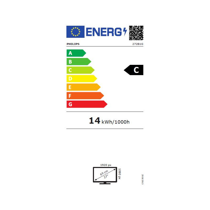 Philips/272B1G/00/27''/IPS/FHD/75Hz/4ms/Black/3R