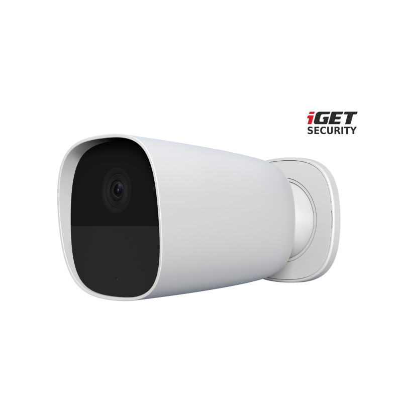 iGET SECURITY EP26 White - WiFi bateriová FullHD kamera, IP65, zvuk, samostatná a pre alarm M5-4G SK