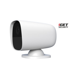iGET SECURITY EP26 White - WiFi bateriová FullHD kamera, IP65, zvuk, samostatná a pre alarm M5-4G SK