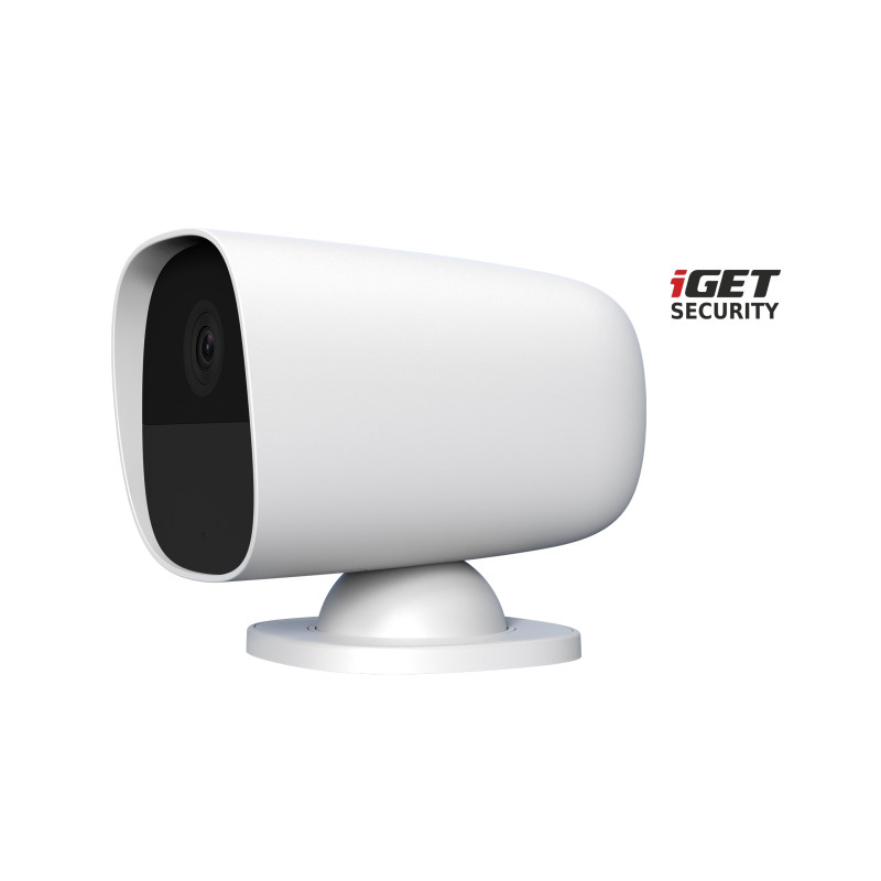 iGET SECURITY EP26 White - WiFi bateriová FullHD kamera, IP65, zvuk, samostatná a pre alarm M5-4G SK