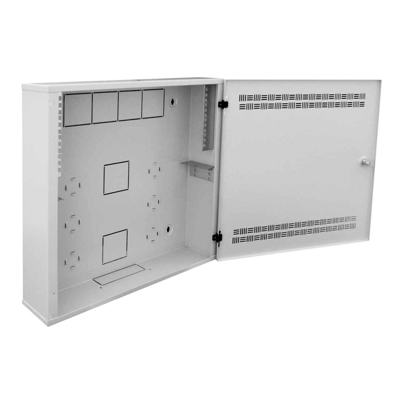 Datacom 19'' rozvádzač 4U+2U/150mm plech.dvere LUX