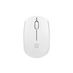 Myš Natec STORK/Kancelárska/Optická/1 600 DPI/Bezdrôtová USB/Biela