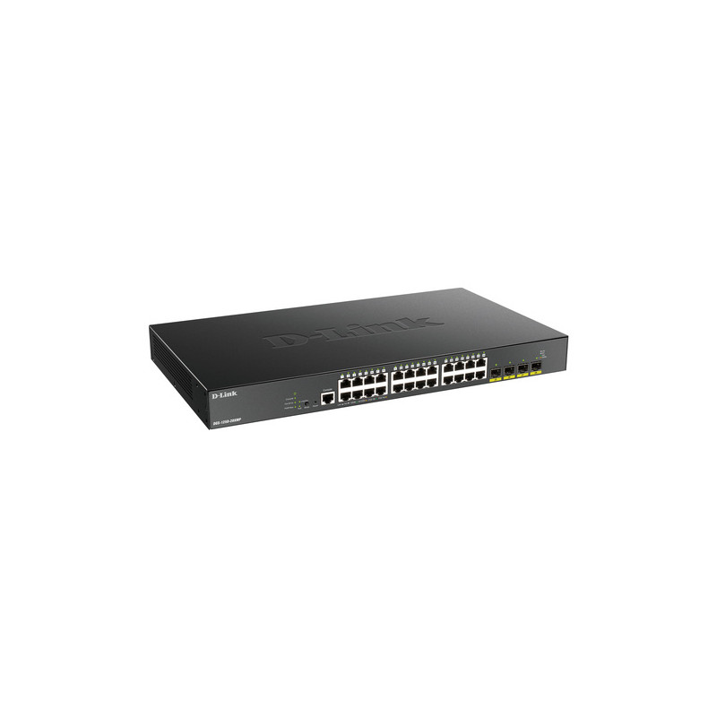 D-Link DGS-1250-28XMP/E 24-port Gigabit PoE Smart Managed Switch with 4x 10G SFP+ ports, 370Watts