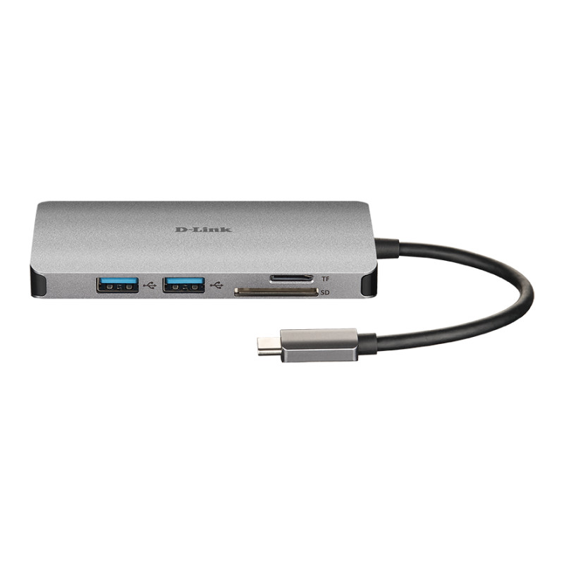 D-Link 8-in-1 USB-C Hub with HDMI/Ethernet/Card Reader/Power Delivery