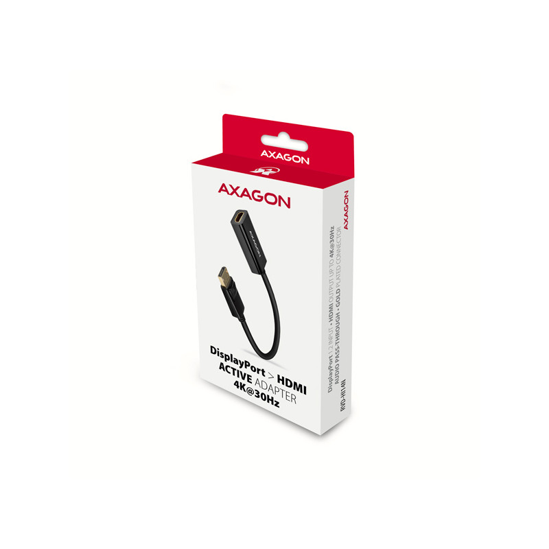 AXAGON RVD-HI14N, DisplayPort - HDMI 1.4 redukcia / adaptér, 4K/30Hz