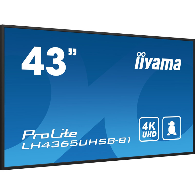 43'' iiyama LH4365UHSB-B1: IPS, 4K UHD, Android, 24/7