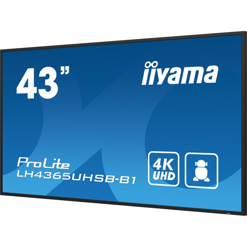 43'' iiyama LH4365UHSB-B1: IPS, 4K UHD, Android, 24/7